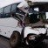 В Минске в результате заноса автобус врезался в маршрутку и два автомобиля
